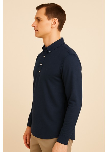 Erkek Yarım Pat Düğmeli Gömlek fırsatları