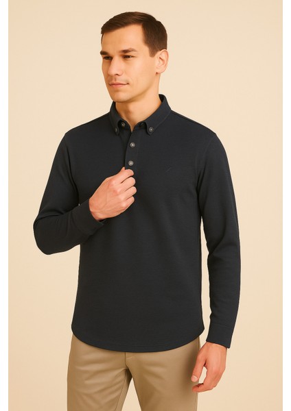 Erkek Yarım Pat Düğmeli Gömlek indirimleri