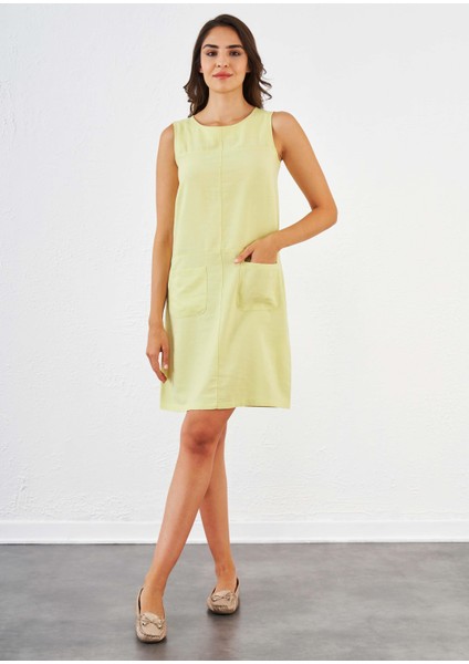 Kadın Keten Elbise - 45367 fırsatları