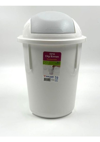 Üçsan Plastik Ufo 4 Litre Kapaklı Çöp Kovası 19X28 cm fiyatları