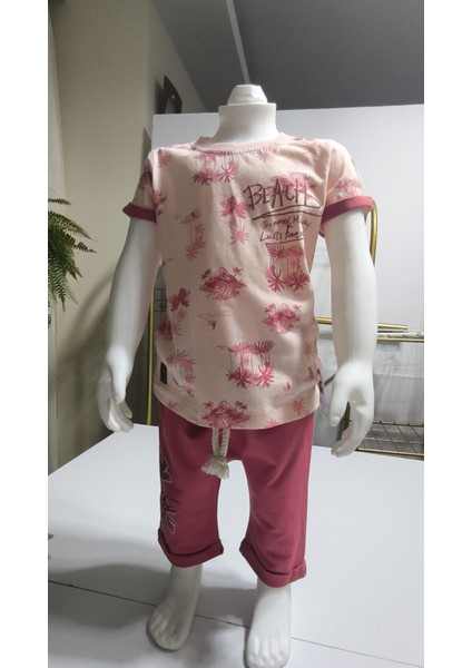 Çocuk Unisex Kız Erkek Şortlu (Kapri) Takım Kreş %100 Pamuk Rahat Tarz Tasarım Premium modelleri