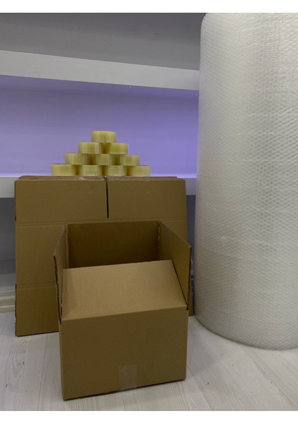 Çift Oluklu Kutu Boş Karton 30X30X20 Küçük Boy 15LI Adet