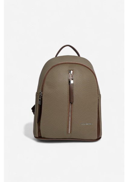 SP901 Kadın Sırt Çantası Petek L.haki-Kahve