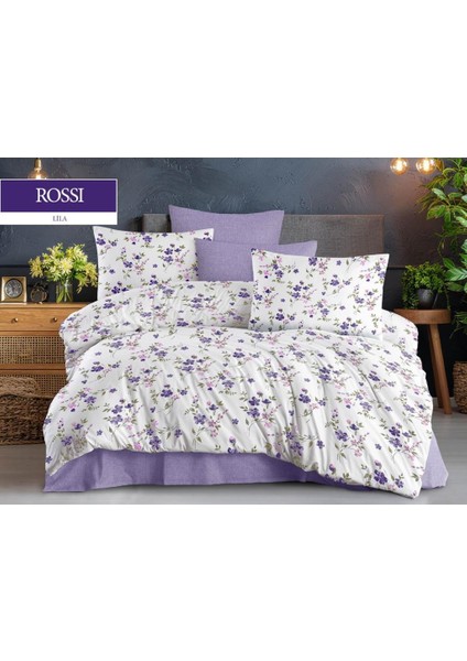 Rossı Lila Çift Kişilik Nevresim Takımı