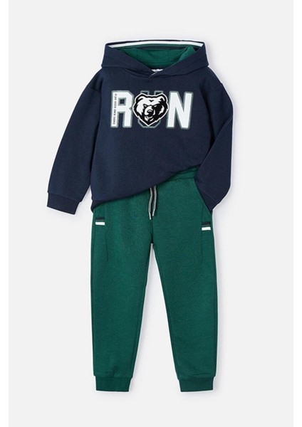 Erkek Çocuk 3-9 Yaş Ikili Eşofman Takımı 4877 Lacivert