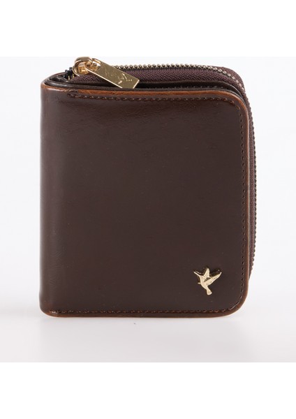 Kahve Kadın Cüzdan Pullup-Jared