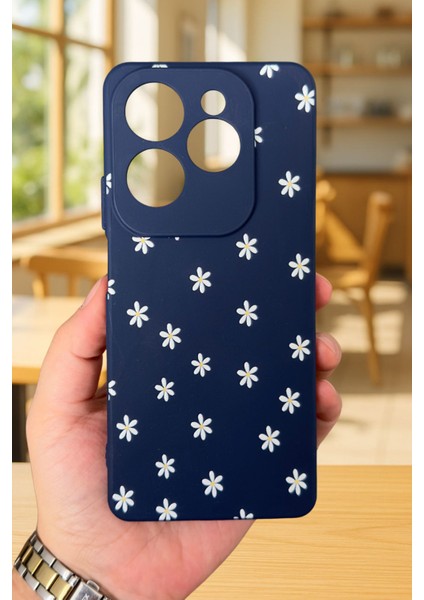 Infınıx Hot 40 Pro Uyumlu Mini Papatya Desenli Silikon Darbe Emici Klasik Korumalı Rubber Kılıf fiyatları