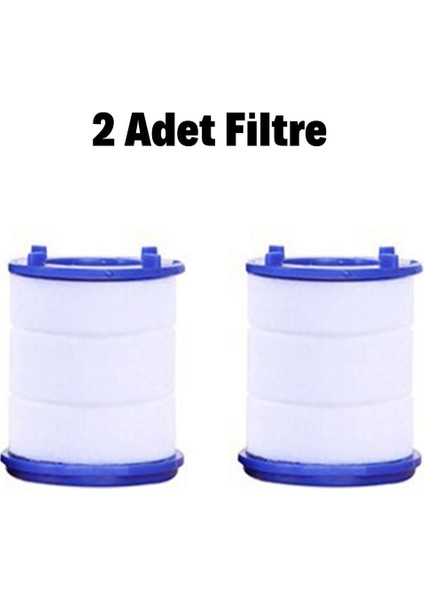 2 Adet Pas Kireç Tortu Engellleyici Arındırıcı Musluk Batarya Yedek Arıtma Filtresi