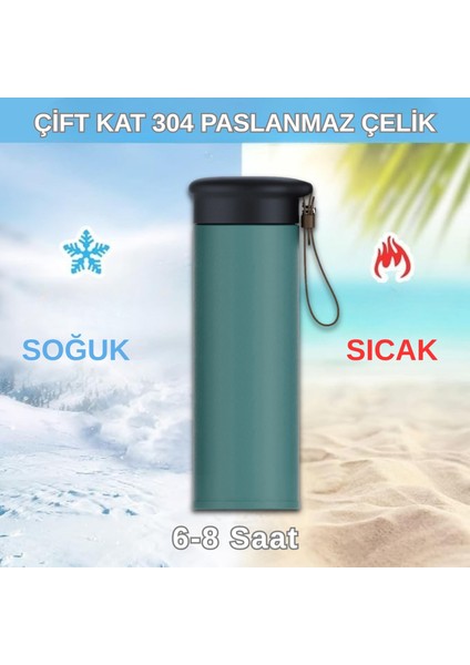 600 ml Paslanmaz Çelik Termos, Çift Katmanlı, Sızdırmaz Kapaklı indirimleri