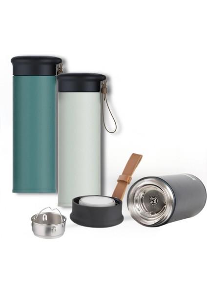 600 ml Paslanmaz Çelik Termos, Çift Katmanlı, Sızdırmaz Kapaklı