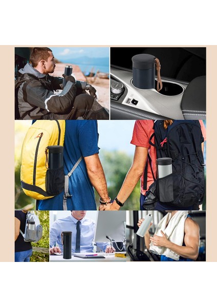 600 ml Paslanmaz Çelik Termos, Çift Katmanlı, Sızdırmaz Kapaklı