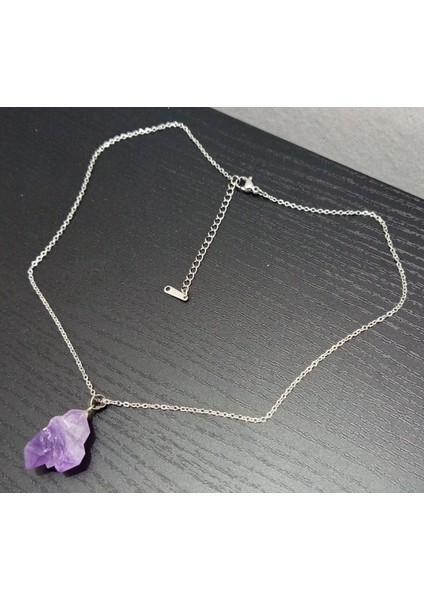 Doğal Taş Ametist Kolye modelleri