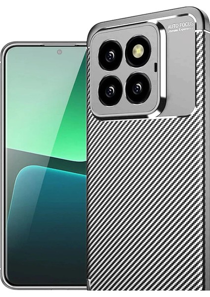 Mtxdpn Newface Xiaomi Mi 14T Pro Kılıf Auto Focus Karbon Kapak - Gri fiyatları