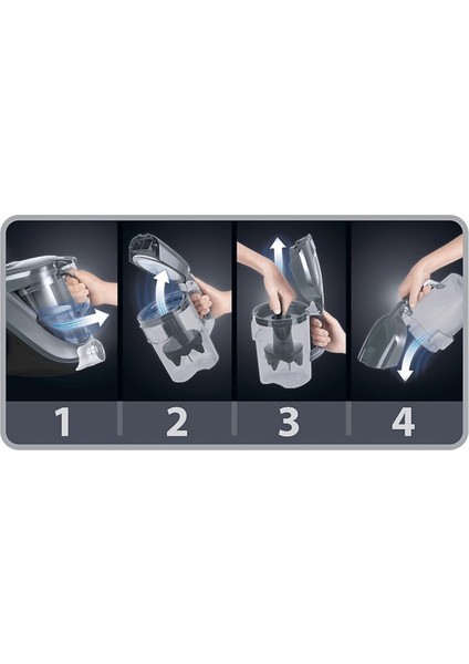 Effitech Motor Teknoloji Hepa Filtreli Güçlü Emiş Başlık Torbasız Elektrikli Süpürge ,mükemmel Enerji Verimliliği Için Gelişmiş Teknoloji fırsatları