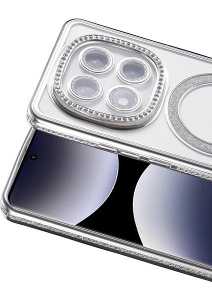 Yzlal Newface Xiaomi Redmi Note 14 Pro 5g Joke Simli Magneticsafe Kılıf - Gümüş fiyatları