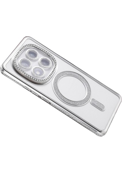 Yzlal Newface Xiaomi Redmi Note 14 Pro 5g Joke Simli Magneticsafe Kılıf - Gümüş fırsatları