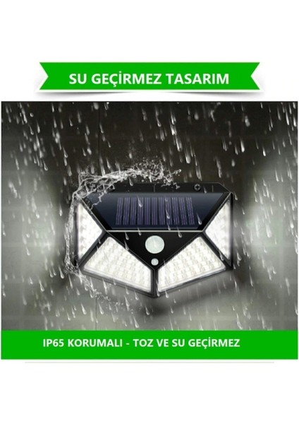 4 Adet Solar Güneş Enerjili Hareket Sensörlü 4 Taraflı Bahçe Garaj Ev Aydınlatma Lambası fiyatları