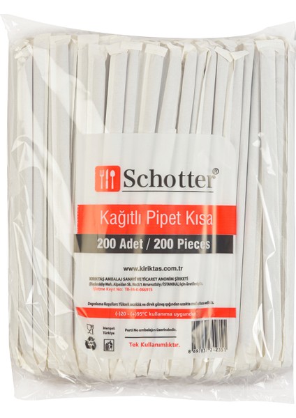 Pipet Kağıtlı 200 Adet