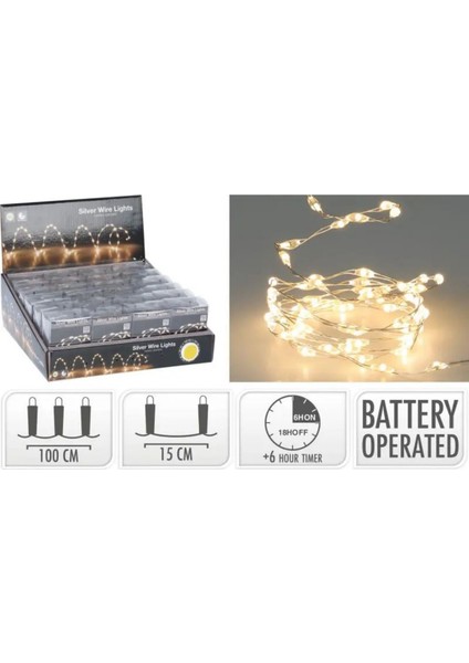 Ecrou 132 Ledli Bataryalı Işık 100CM