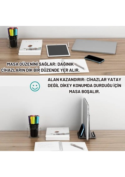 3in1 Arada Ayarlanabilir Metal Dikey Laptop Standı – Laptop, Tablet ve Telefon Tutucu,ayarlanabilir Genişlikli fiyatları