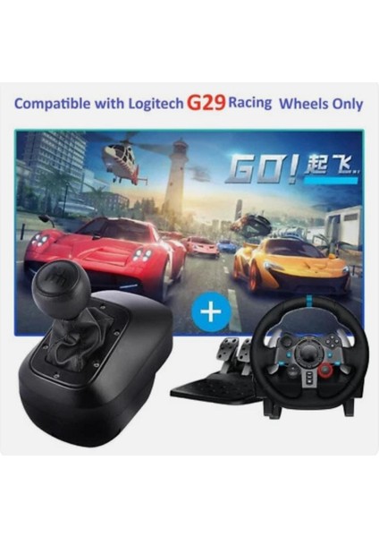 G29 G27 G25 G920 Için Geri Vitesli Pc USB Yarış Oyunları Simülatörü Vites Kolu
