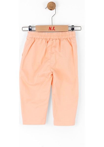 01-04 Yaş Kız Bebek Somon Üçlü Takım - Somon