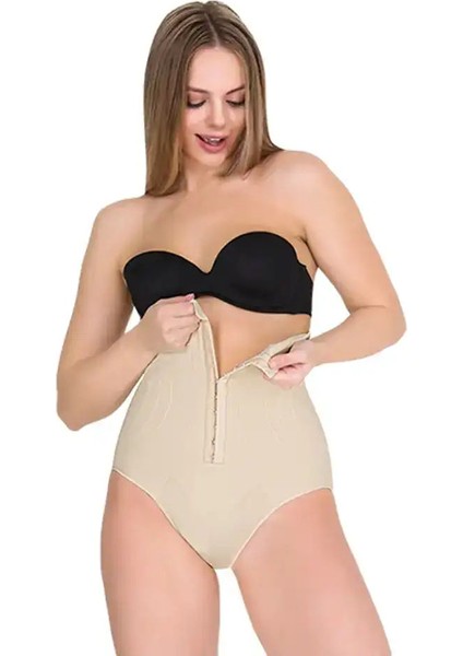 Agraflı Yüksek Bel Slip Korse