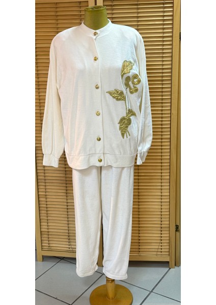 3 Lü Kadife Eşofman Takımı