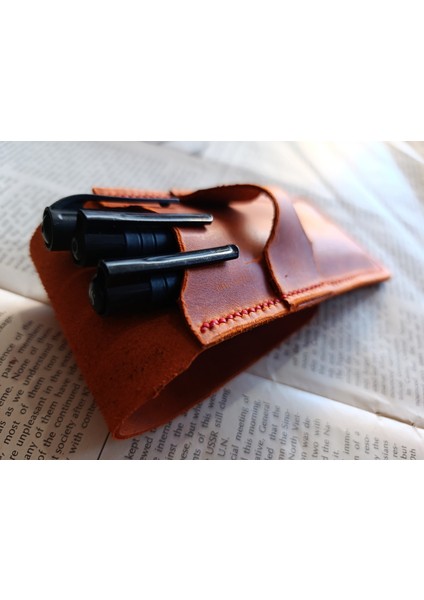 Crazy Gerçek Deri Özel Kalemleriniz Için Kalemlik ( 3*4 Kalem Için ) 28 cm \ 8 cm Büyük Boy Nlu4 fırsatları