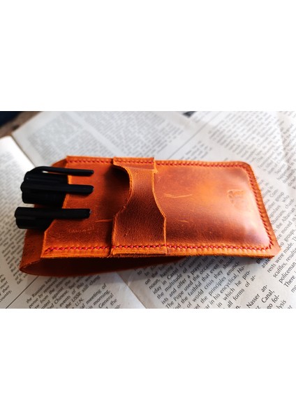 Crazy Gerçek Deri Özel Kalemleriniz Için Kalemlik ( 3*4 Kalem Için ) 28 cm \ 8 cm Büyük Boy Nlu4 indirimleri