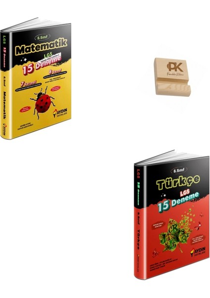 Aydın Lgs 8. Sınıf Matematik ve Türkçe 15LI Deneme + Telefon Standı
