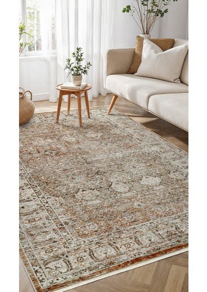 Flora FL006 Çok Renkli Hav Toz Vermez Salon Mutfak Koridor Oturma Odası Yolluk Halı Makine Halısı