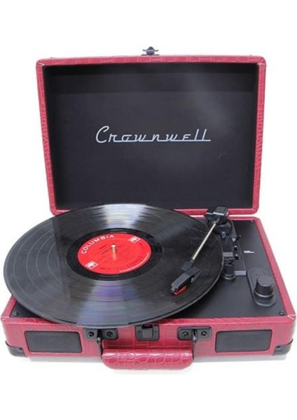 Pikap Suitcase Cr Series Bordo Elektronik Bluetooth Hoparlör Plakçalar CW002-CH