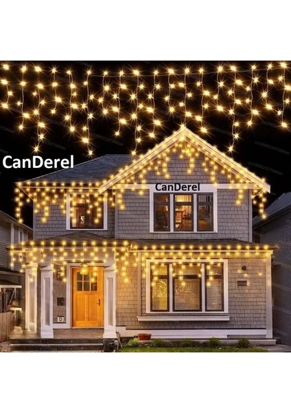 8 Fonksiyonlu Perde LED Işık 4 Metre Genişlik 50X60X70 Saçak Gün Işığı - 96 Ledli Saçaklı LED fiyatları