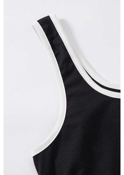 Kadın Siyah Askılı Crop Top ve Şortlu Gecelik Takım fırsatları