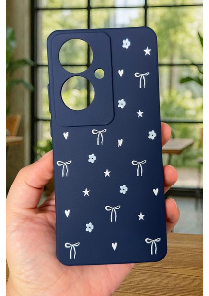 Oppo Reno 11F Uyumlu Mini Fiyonk Desenli Silikon Darbe Emici Klasik Korumalı Rubber Kılıf fiyatları