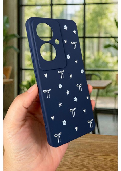 Oppo Reno 11F Uyumlu Mini Fiyonk Desenli Silikon Darbe Emici Klasik Korumalı Rubber Kılıf fırsatları