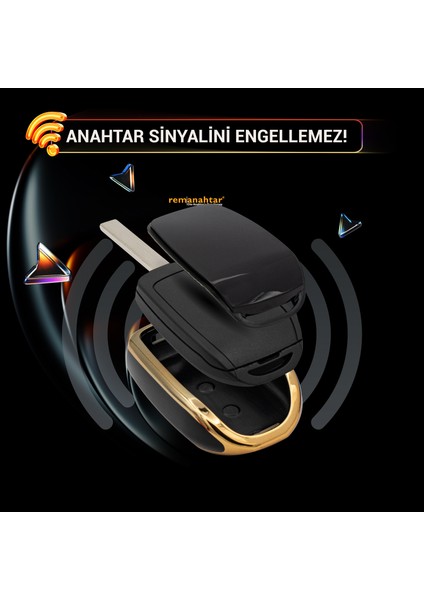 Duster Logan Sandero Symbol Uyumlu 3 Buton Nano Anahtar Kılıfı - Siyah modelleri