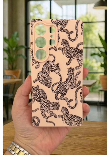 Samsung Galaxy S25 Ultra Uyumlu Leopar Desenli Silikon Darbe Emici Klasik Korumalı Rubber Kılıf fiyatları