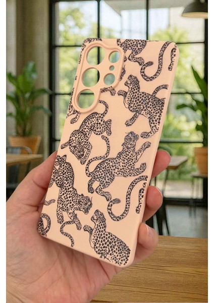Samsung Galaxy S25 Ultra Uyumlu Leopar Desenli Silikon Darbe Emici Klasik Korumalı Rubber Kılıf fırsatları