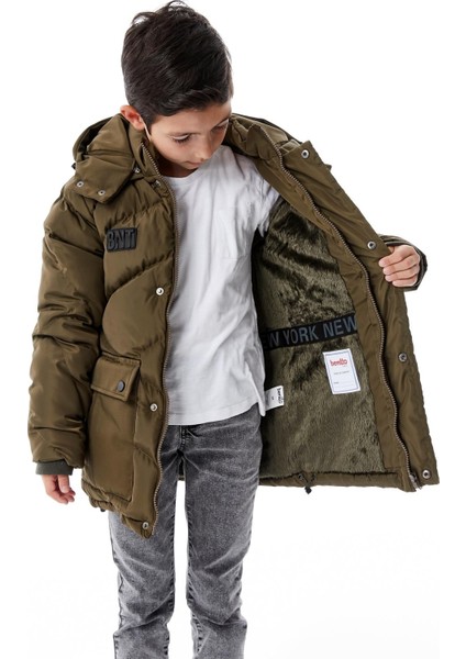 Erkek Çocuk Kapüşonlu Kalın Kışlık Mont 51335 fiyatları
