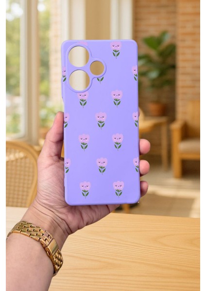 Infinix Hot 30 - Mini Lale Desenli Silikon Darbe Emici Klasik Korumalı Rubber Kılıf fiyatları