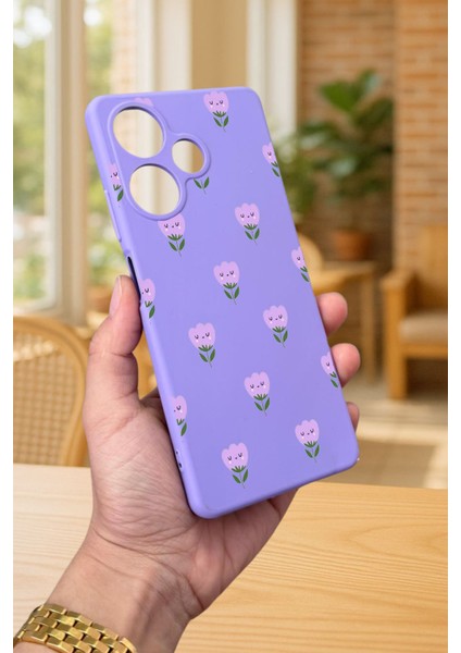 Infinix Hot 30 - Mini Lale Desenli Silikon Darbe Emici Klasik Korumalı Rubber Kılıf modelleri