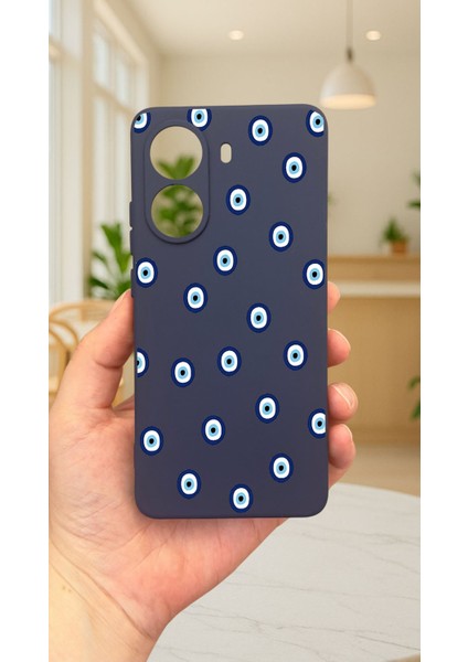 Xiaomi Poco X7 Pro Nazar Boncuk Desenli Silikon Darbe Emici Klasik Korumalı Rubber Kılıf fiyatları