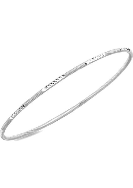 925 Ayar Gümüş Kalemli Ajda Bilezik