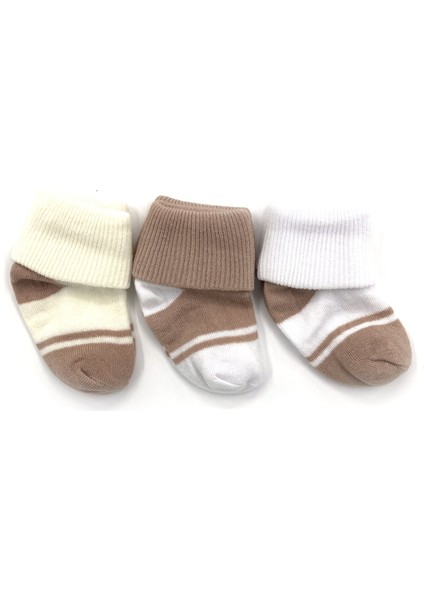Kıvrık 3'lü Bebe Çorap 120
