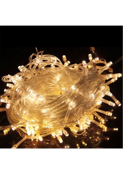 SL-1010 Günışığı 100 Ampüllü 10 Metre Pirinç Işık Işık Yılbaşı Işık Dekoratif Süsleme
