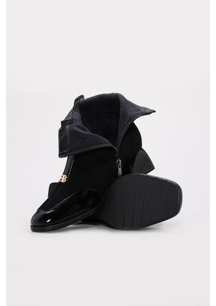 Hakiki Deri Kürklü Kadın Klasik Bot 264KZA855 modelleri