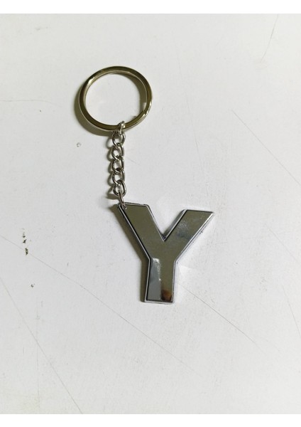 Y Harfi Plastik Krom Kaplama Anahtarlık- Harf Çanta Süsü modelleri