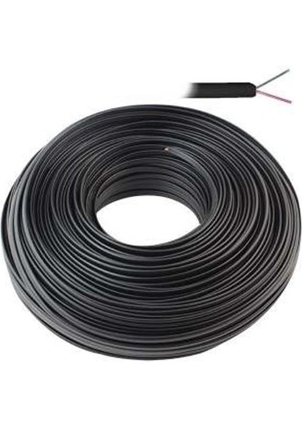 Lan LN-TEL33 Siyah 2'li Flat Köken 100 Metre Telefon Kablosu